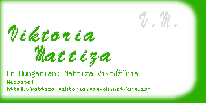 viktoria mattiza business card